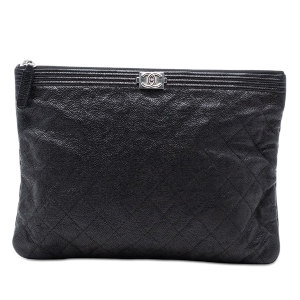 Boy O Case Clutch Quilted Caviar Medium