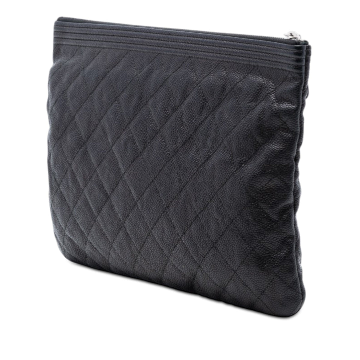 Boy O Case Clutch Quilted Caviar Medium
