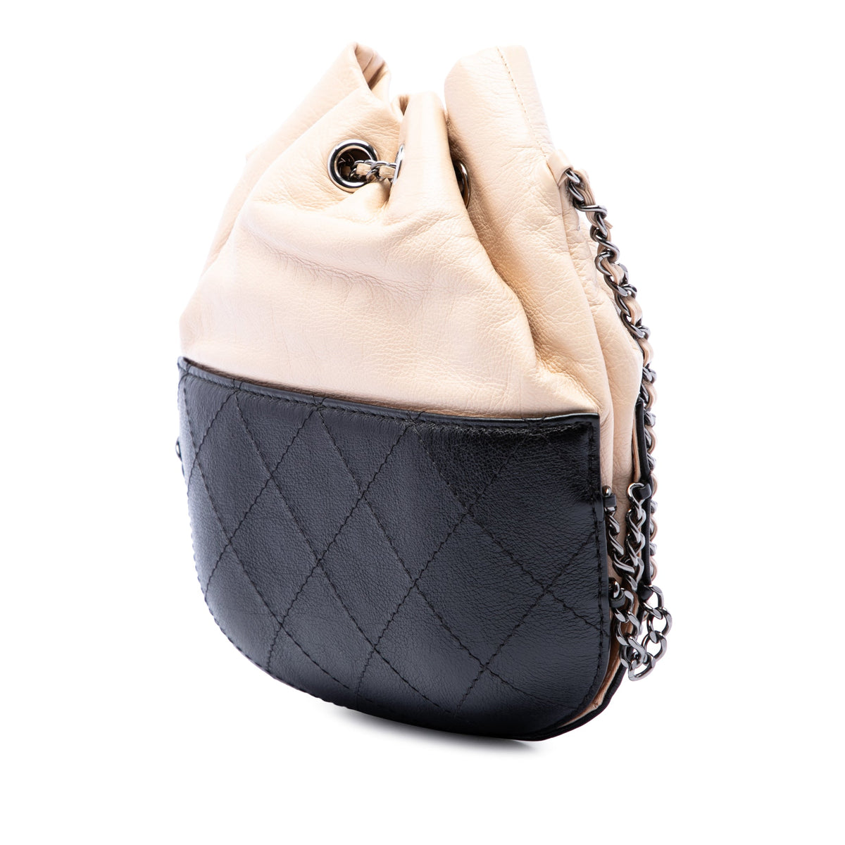 Gabrielle Drawstring Bag Quilted Calfskin Small