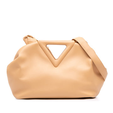 Point Shoulder Bag Leather Medium