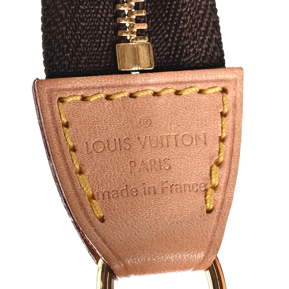 Louis Vuitton Monogram Coated Canvas Pochette Accessories NM Brown