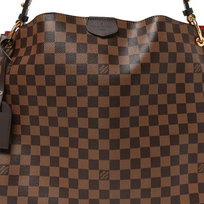 Louis Vuitton Damier Ebene Canvas Graceful MM Shoulder Bag Brown
