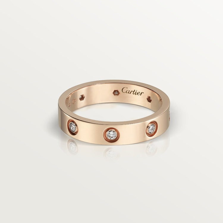 18K Gold Diamonds Cartier Love Ring