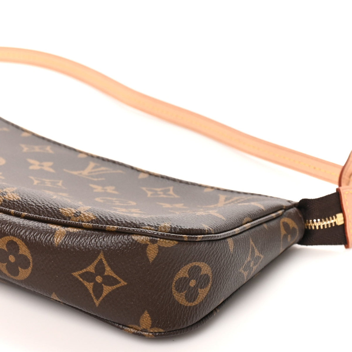 Louis Vuitton Monogram Coated Canvas Pochette Accessories NM Brown