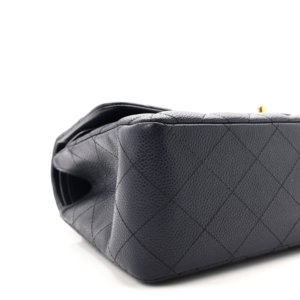 Chanel Caviar Quilted Jumbo Double Flap Navy Blue 1918305