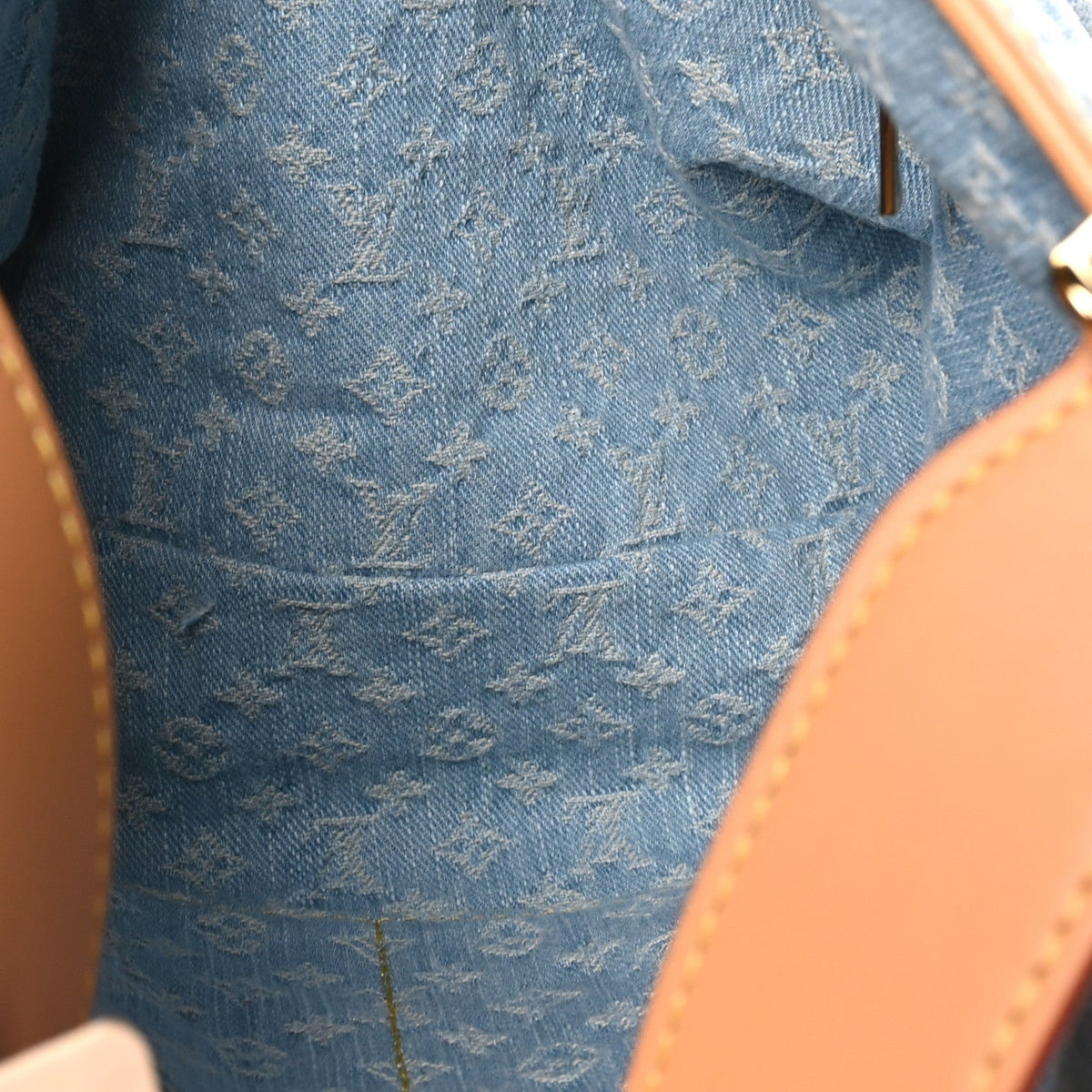 Louis Vuitton Monogram Denim CarryAll PM Sky Blue
