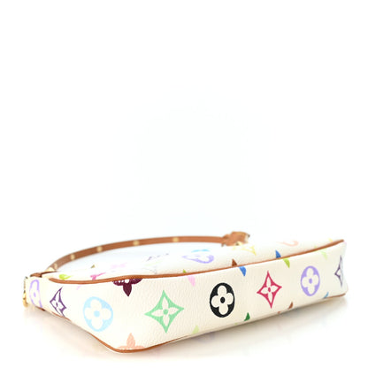 Louis Vuitton Monogram Multicolor Pochette Accessories White 1986710
