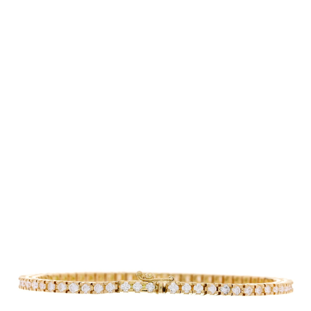 Parker & West 18K Yellow Gold Diamond 2.70ctw Tennis Bracelet