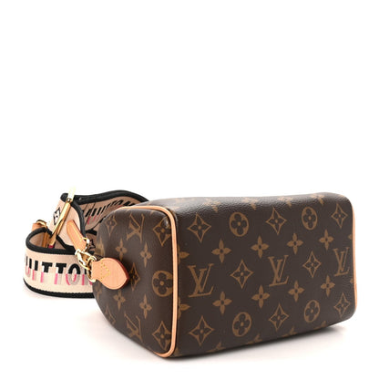 Louis Vuitton Monogram Speedy Bandouliere 20 Black