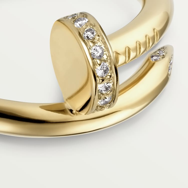 18K Gold Diamonds Cartier Juste un Clou Ring