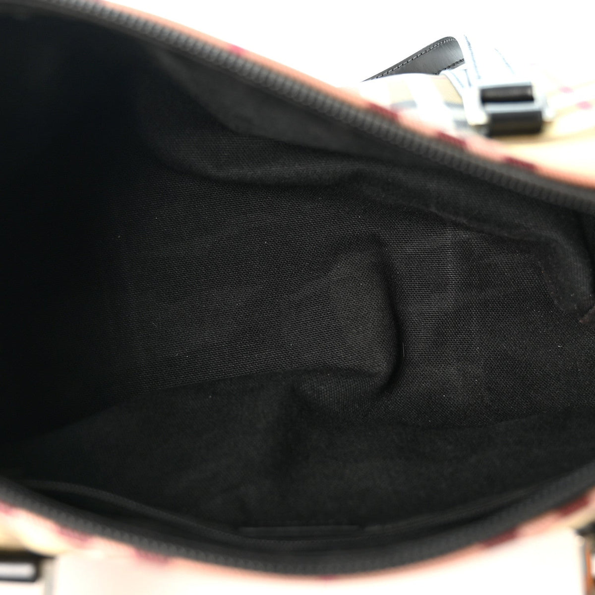 Burberry House Nova Check Barrel Bag Black