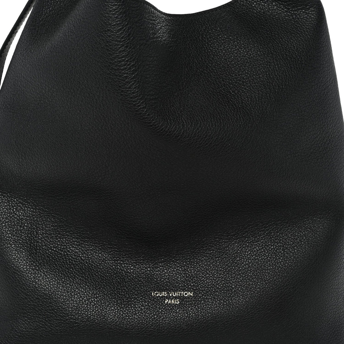 Louis Vuitton Grained Calfskin Low Key Hobo MM Black