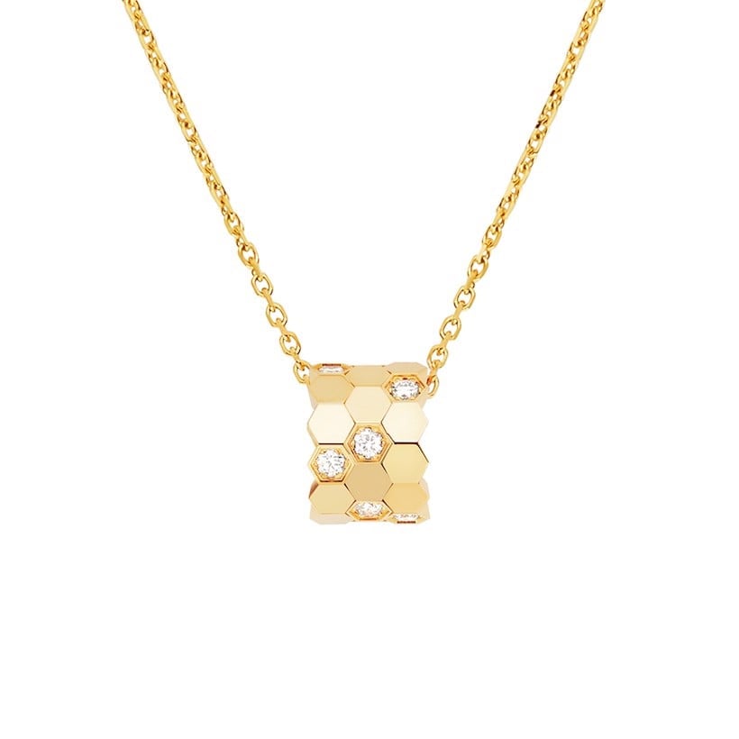 18K Gold Diamond Chaumet Bee My Love Pendant