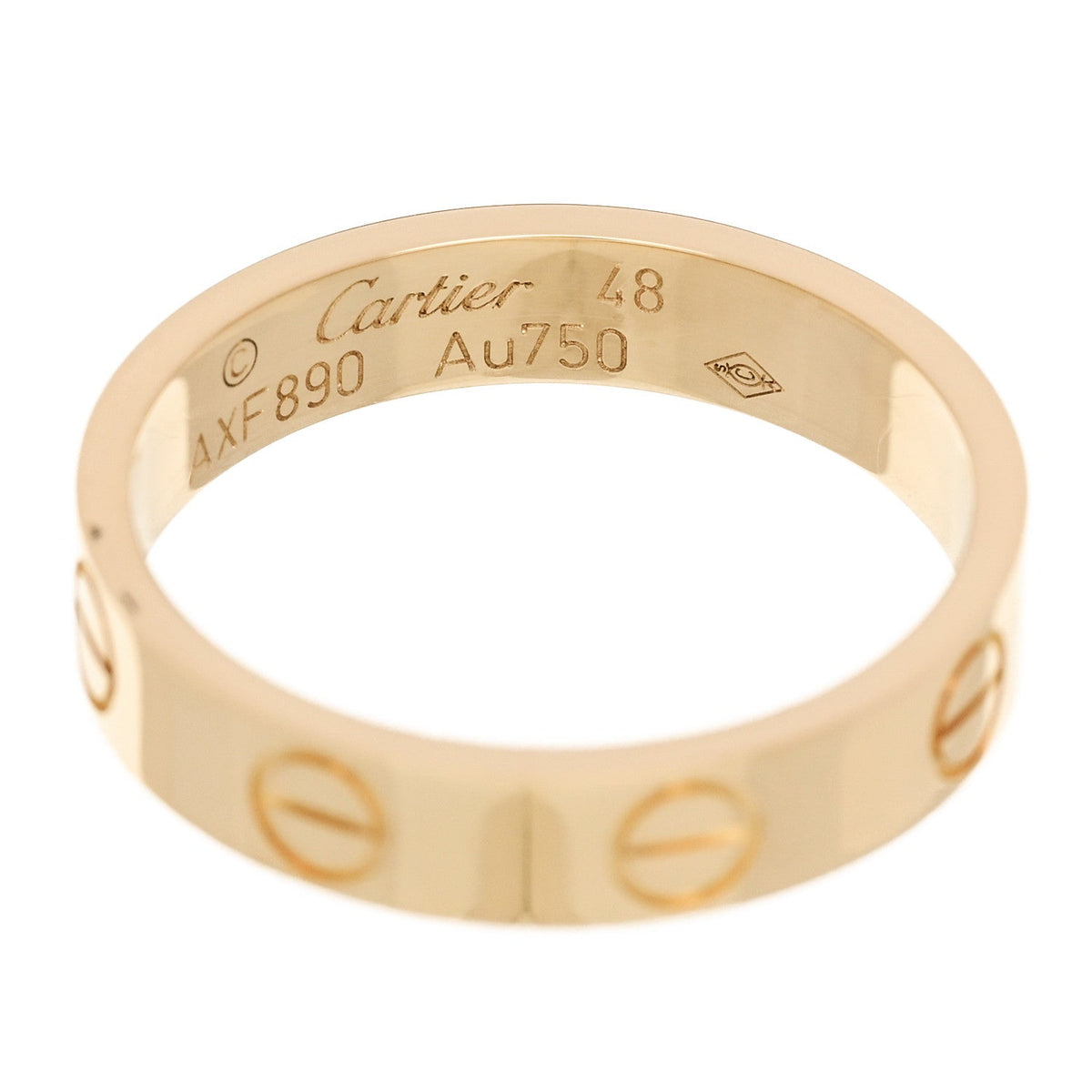 Cartier 18K Yellow Gold 3.5mm LOVE Wedding Band Ring