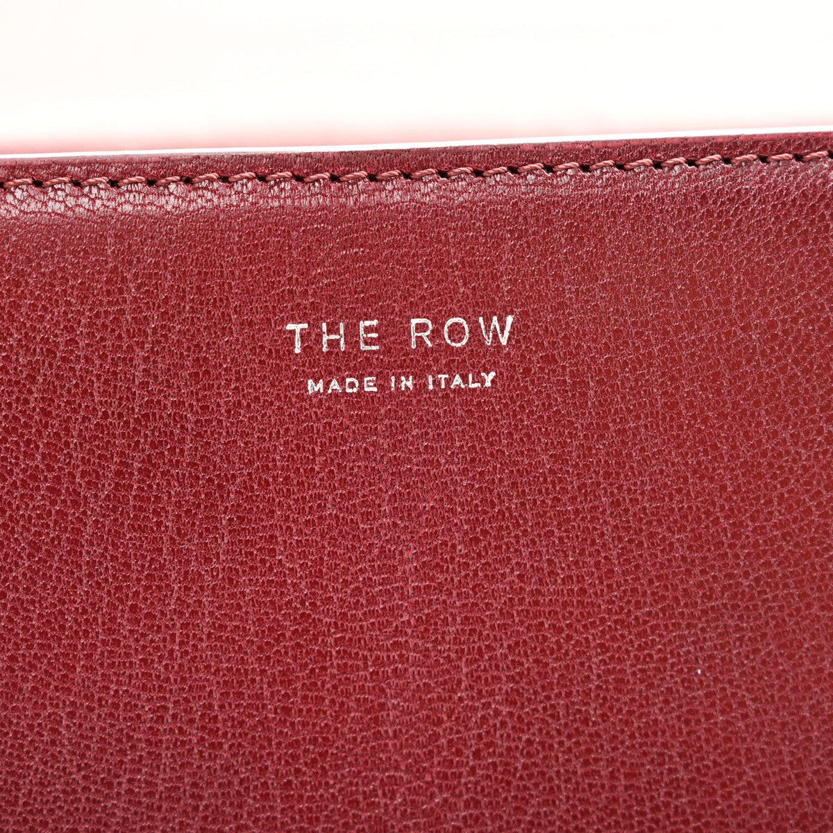 The Row Goatskin The Sofia 8.75 Crossbody Burgundy