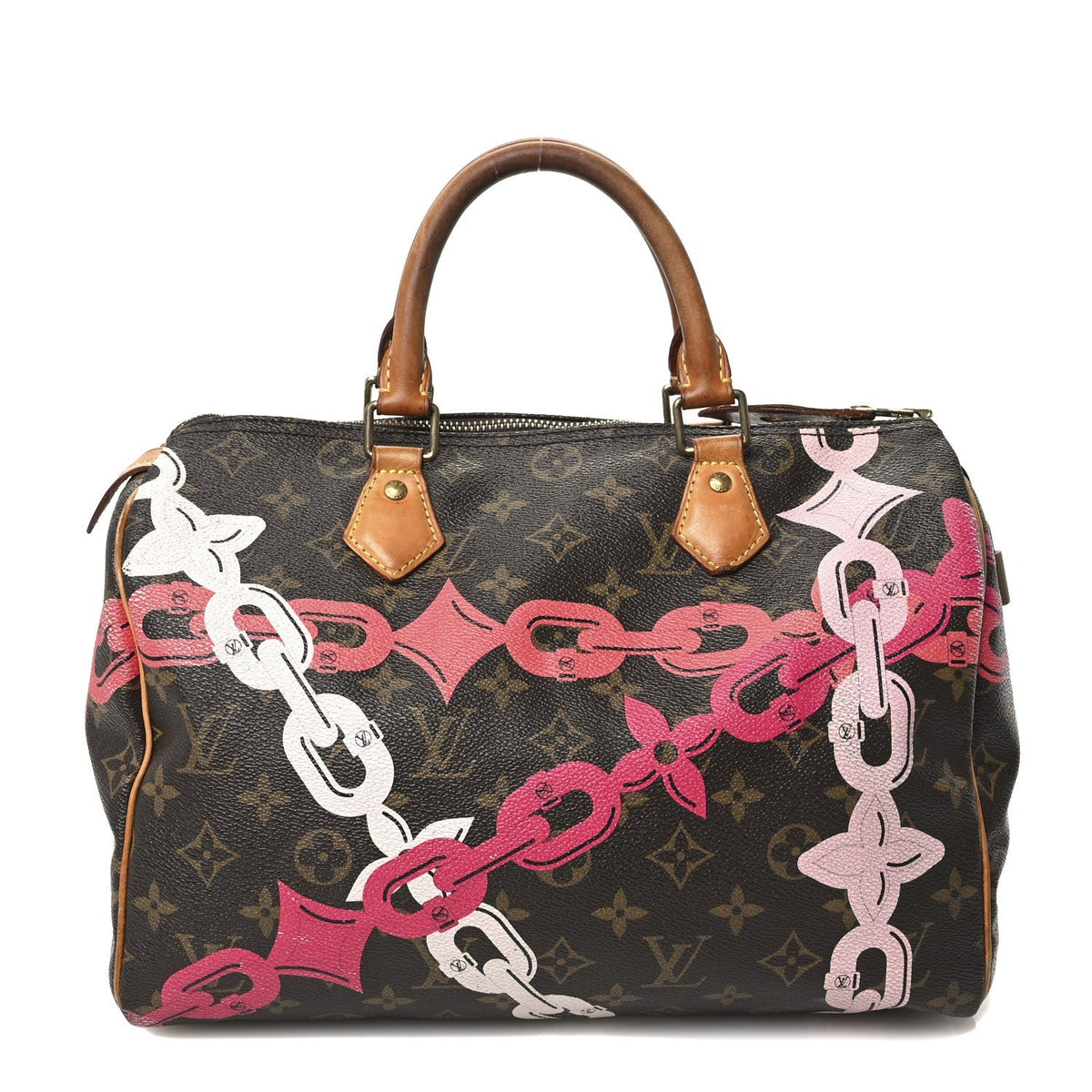 Louis Vuitton Monogram Canvas Speedy 30 Rose Ballerine Poppy