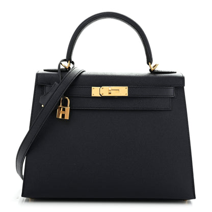 Hermes Epsom Kelly Sellier 28 Bleu Indigo