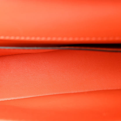 Valentino Garavani Calfskin Vlogo Loco Shoulder Bag Orange