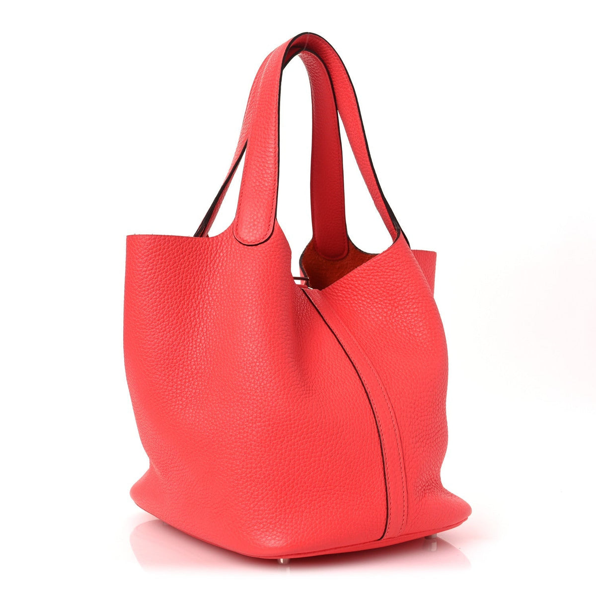 Hermes Taurillon Clemence Picotin Lock 22 MM Rose Jaipur