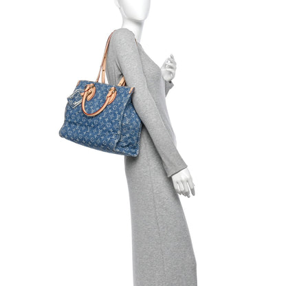Louis Vuitton Monogram Denim Onthego MM Blue