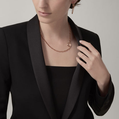 18K Rose Gold Diamonds Cartier Juste un Clou Necklace