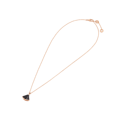 18K Rose Gold Diamond Onyx Divas' Dream Necklace