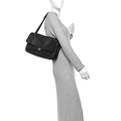 Chanel Grained Calfskin Small Souplissimo Maxi Flap Black 1982869
