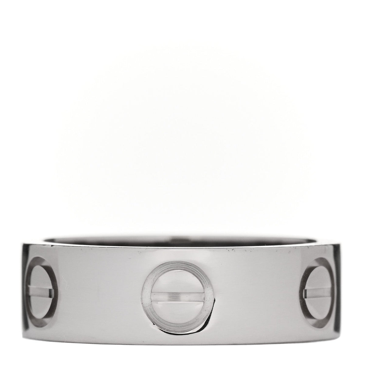 Cartier 18K White Gold 5.5mm LOVE Ring 49 5