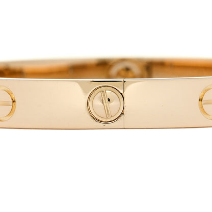 Cartier 18K Yellow Gold 4 Diamond LOVE Bracelet 16