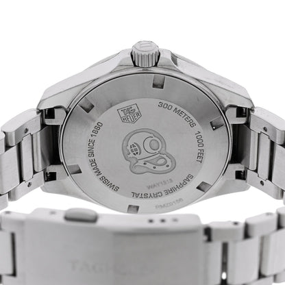 Tag Heuer Stainless Steel Diamond 33mm Aquaracer Quartz Watch WAF1313