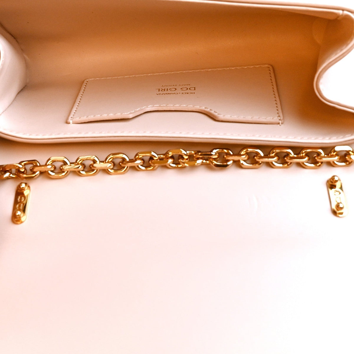 Dolce & Gabbana Nappa DG Girls Phone Shoulder Bag Cipria