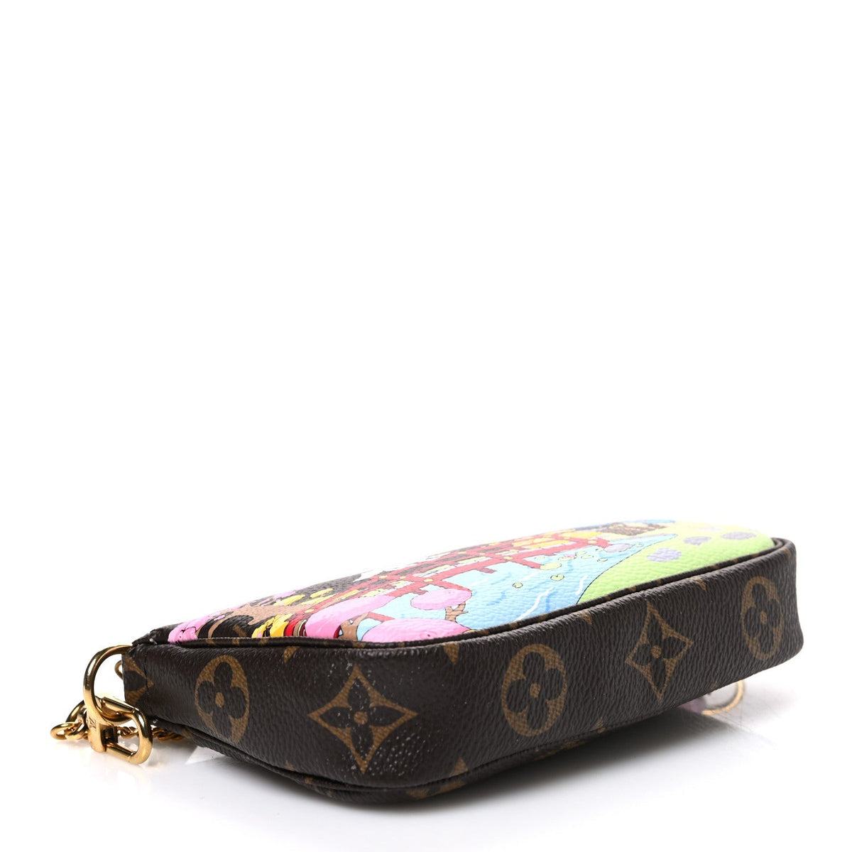 Louis Vuitton Monogram 2021 Christmas Mini Pochette Accessoires Wisteria Pink
