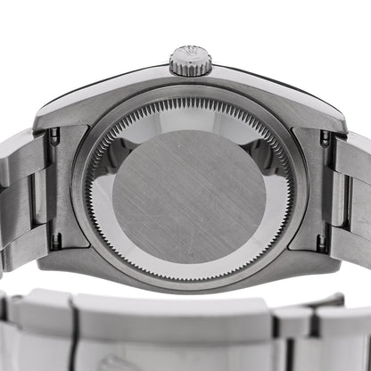 Rolex Stainless Steel 18K White Gold 36mm Datejust Watch Black 116234