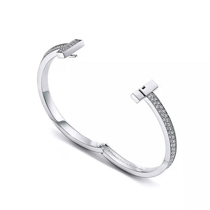 18K Gold Diamond Tiffany T1 Bracelet