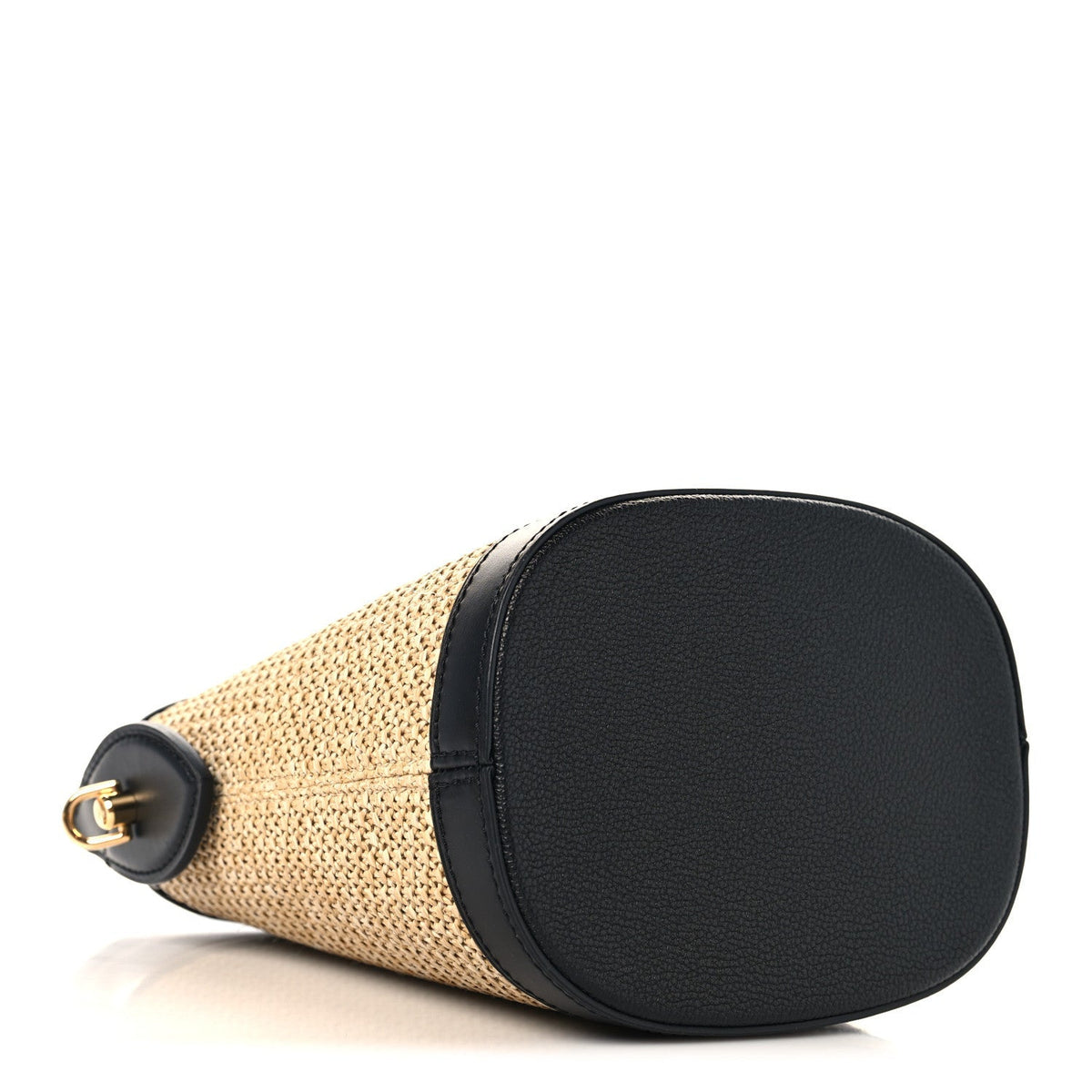 Louis Vuitton Raffia Leather Petit Bucket Black