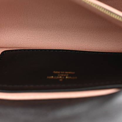 Louis Vuitton Lambskin Embossed Monogram Pochette Coussin Black 1985346