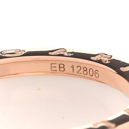 Bulgari 18K Rose Gold White Ceramic B.Zero1 Four-Band Ring 53 6.5