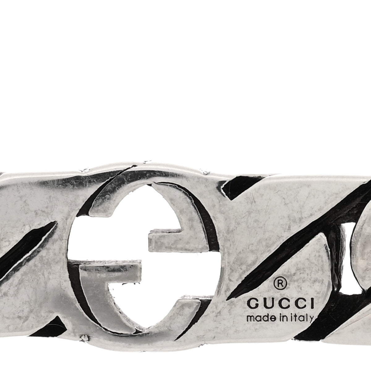 Sterling Silver Interlocking G Cuff Bracelet