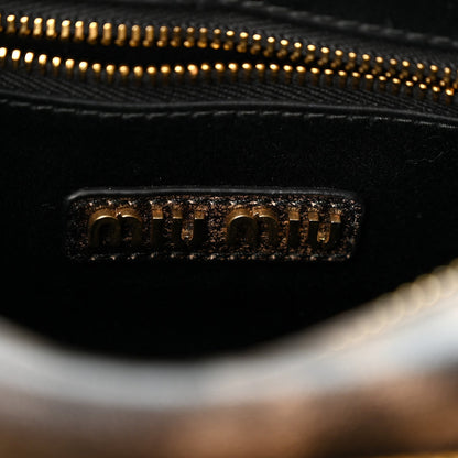 Miu Miu Distressed Nappa Pocket Bag Sand Coffee