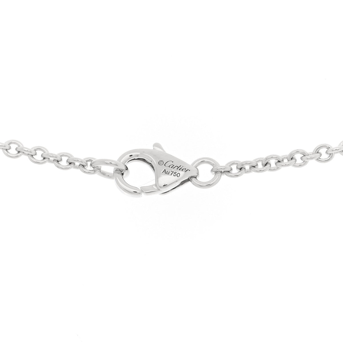 Cartier 18K White Gold Interlocking LOVE Necklace