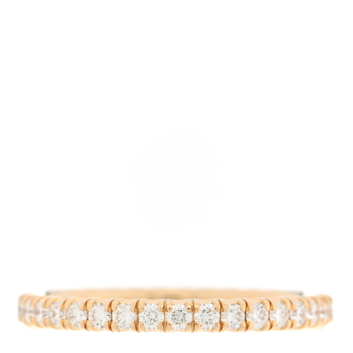 Cartier 18K Yellow Gold Diamond Étincelle de Cartier Wedding Band Ring 49 4.75