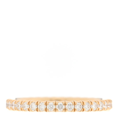 Cartier 18K Yellow Gold Diamond Étincelle de Cartier Wedding Band Ring 49 4.75