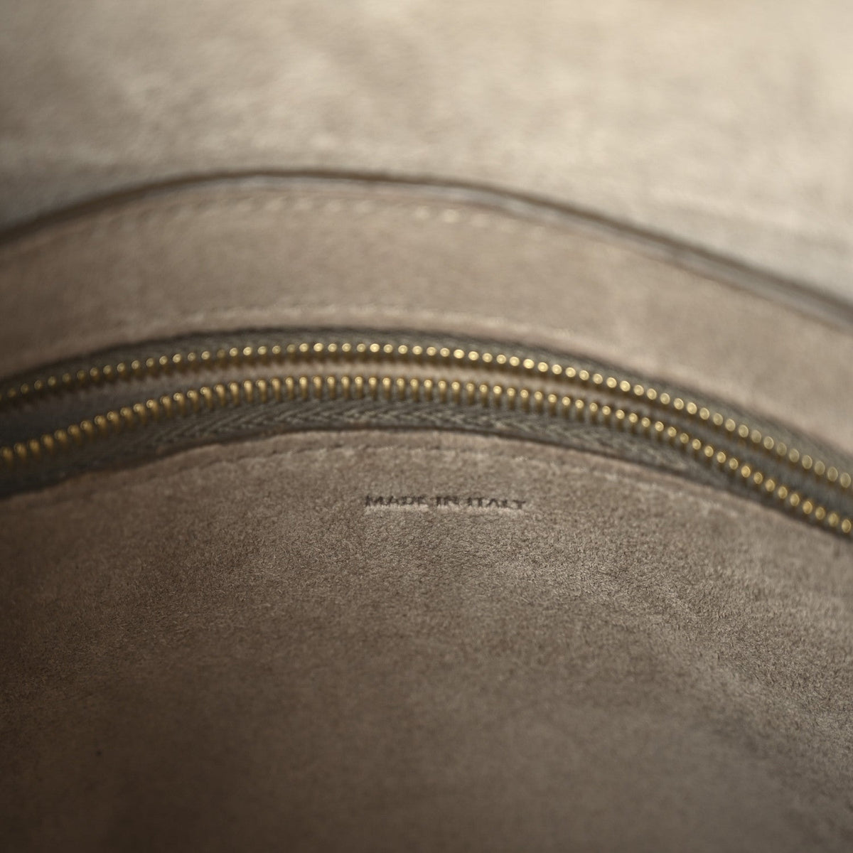 Celine Soft Grained Calfskin Small Sangle Bucket Bag Taupe