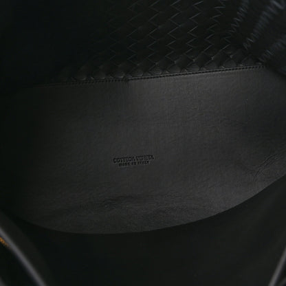 Bottega Veneta Nappa Intrecciato Large Andiamo Shoulder Bag Black