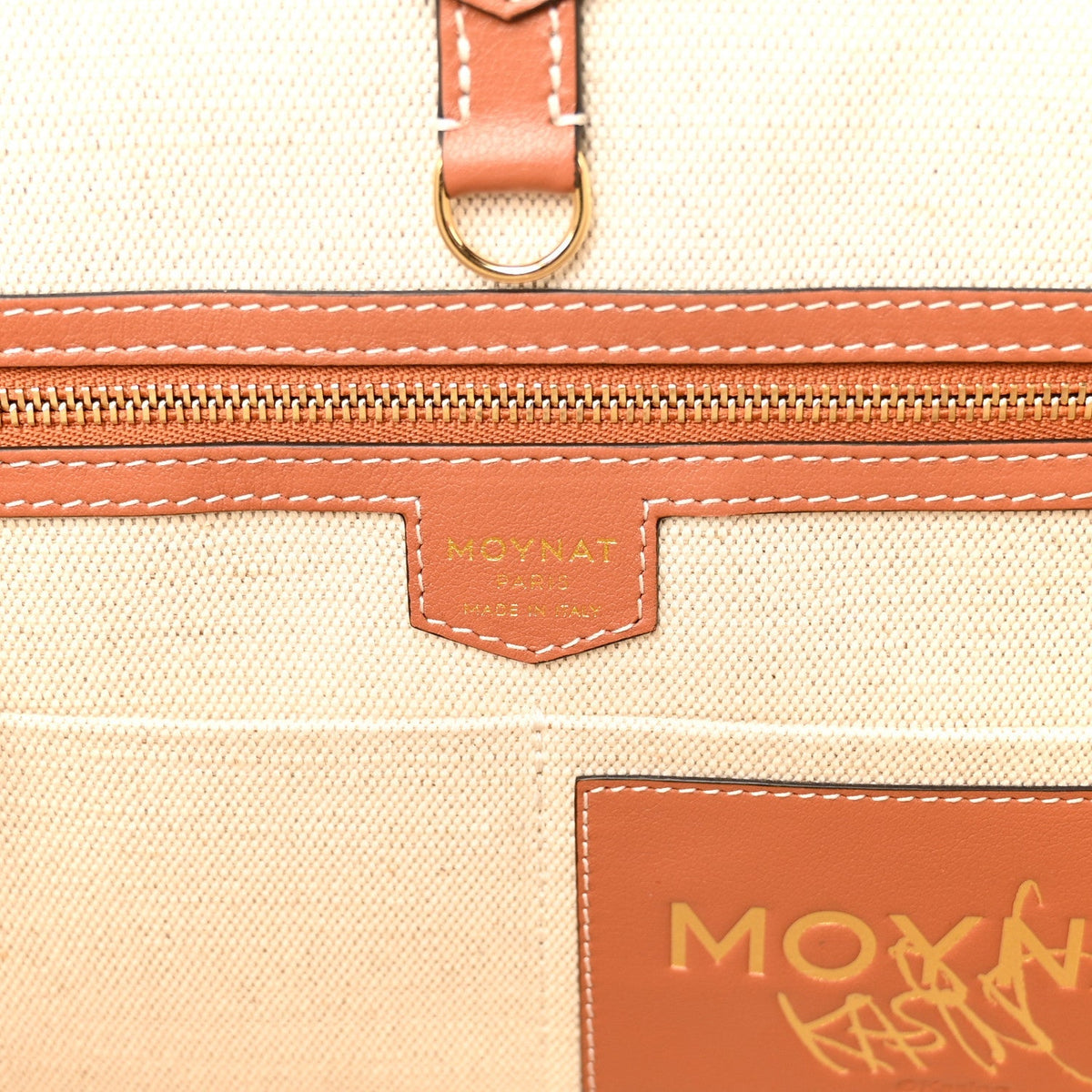 Moynat Calfskin Canvas M Labubu Tote PM Brown