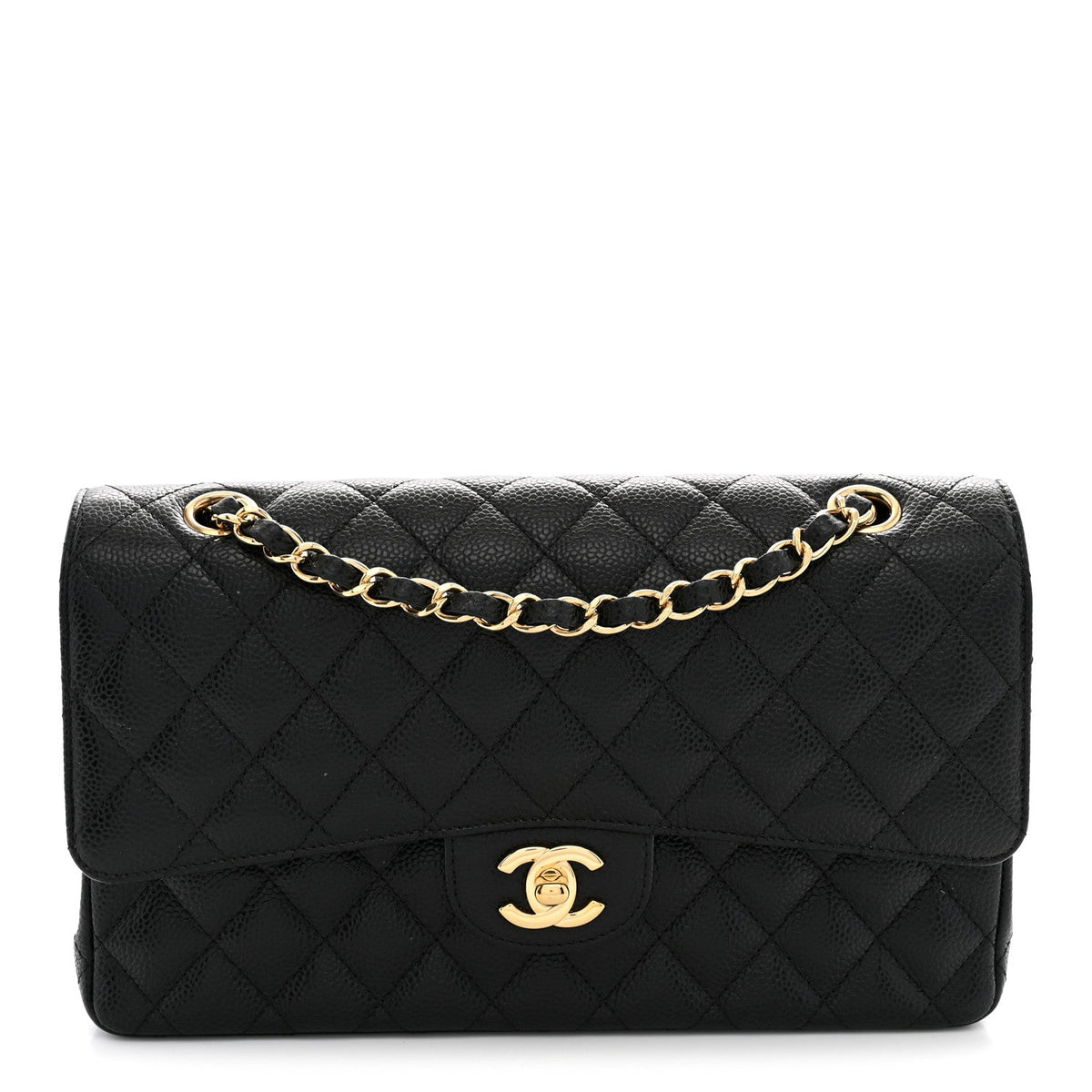 Chanel Caviar Quilted Medium Double Flap Black 1982984