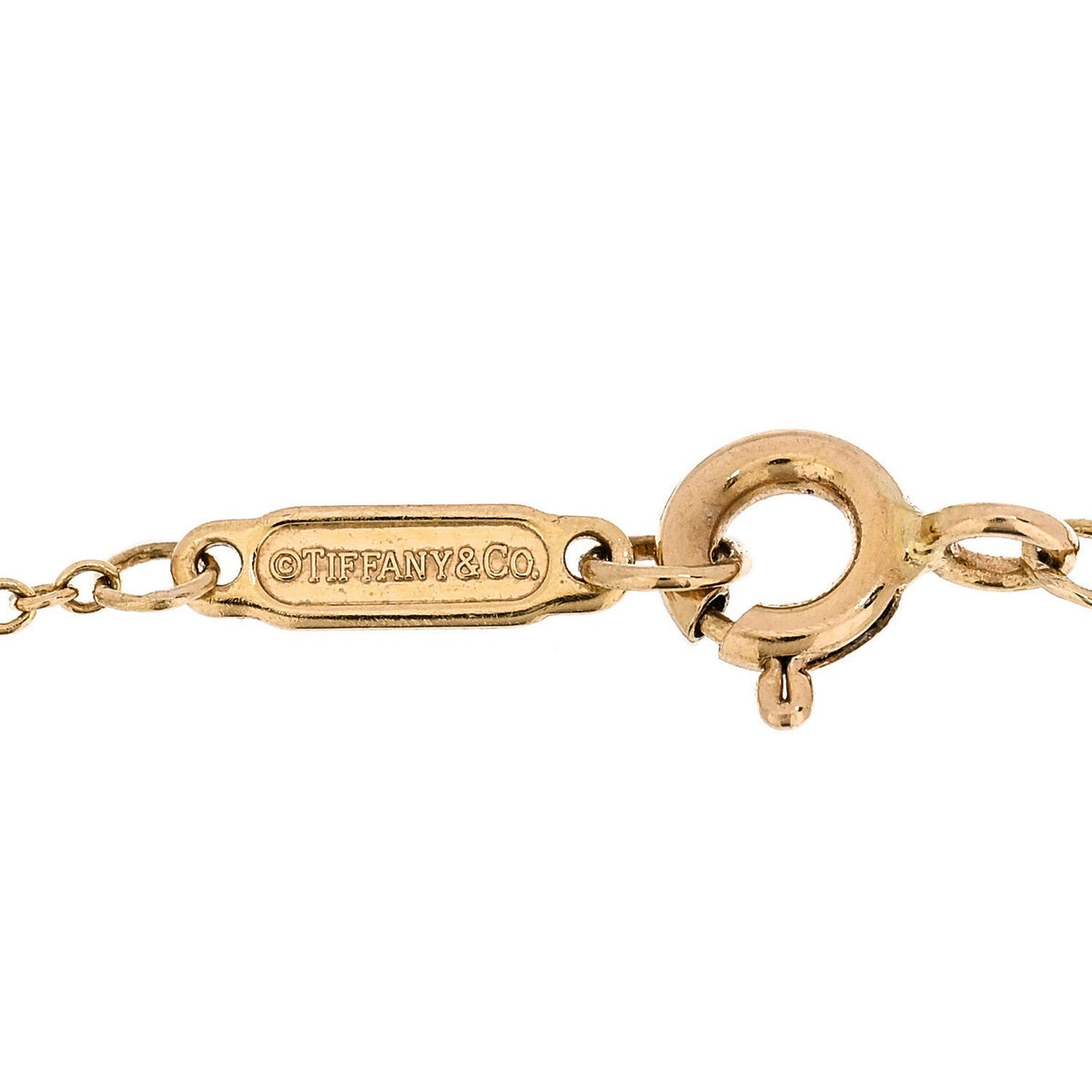 Tiffany 18K Yellow Gold Diamond Heart Bracelet