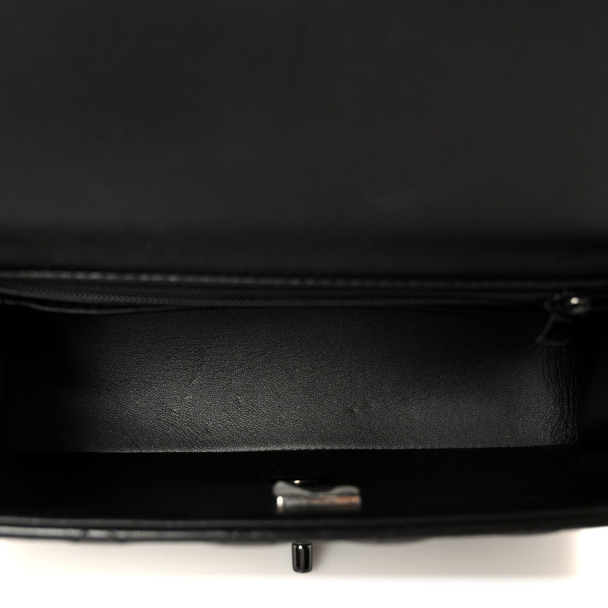 Chanel Lambskin Quilted Mini Top Handle Rectangular Flap So Black 1906190