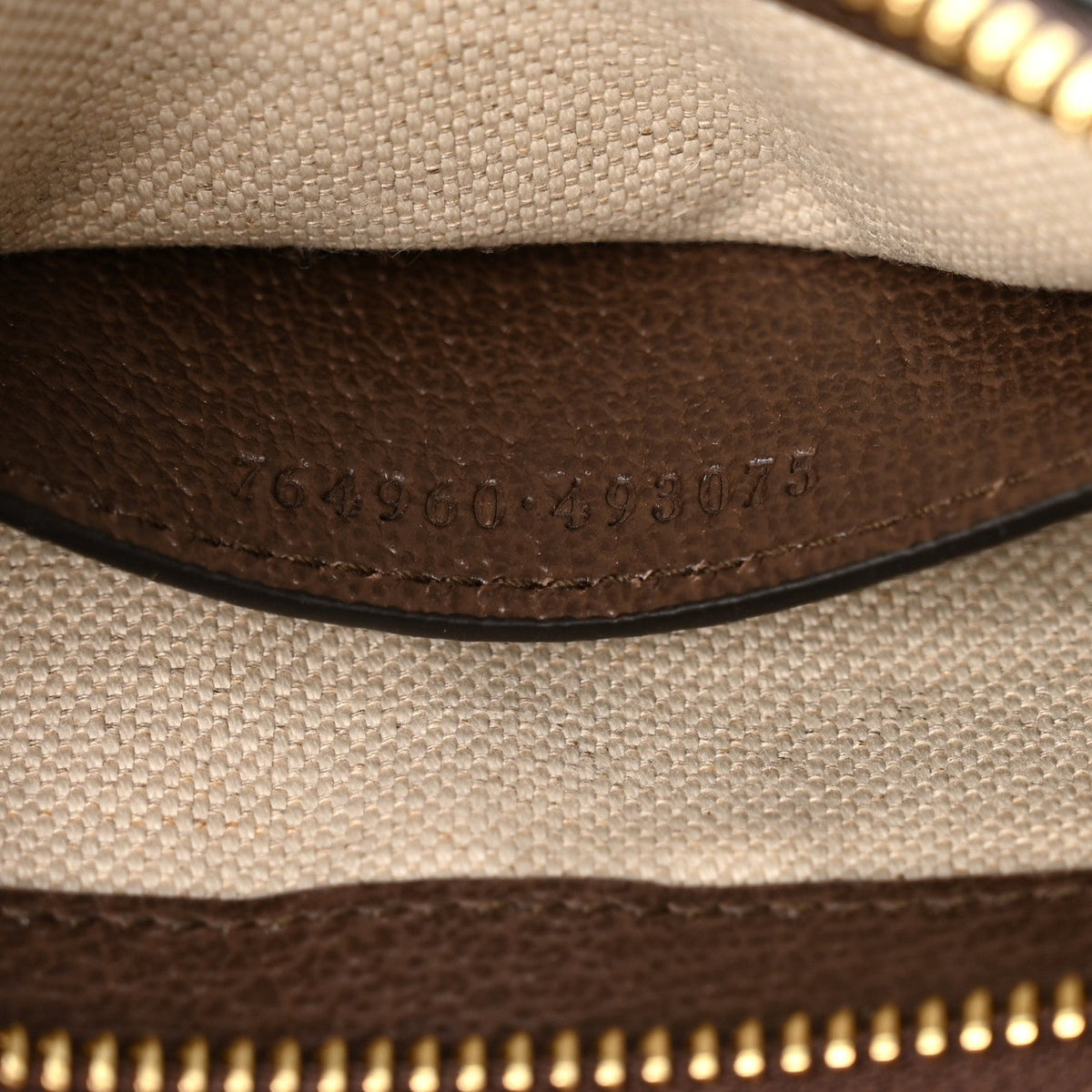 Gucci GG Supreme Calfskin Mini Ophidia Chain Bag Beige Ebony