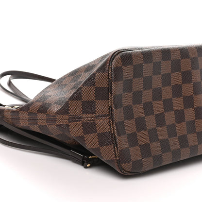 Louis Vuitton Damier Ebene Neverfull MM Bag Brown